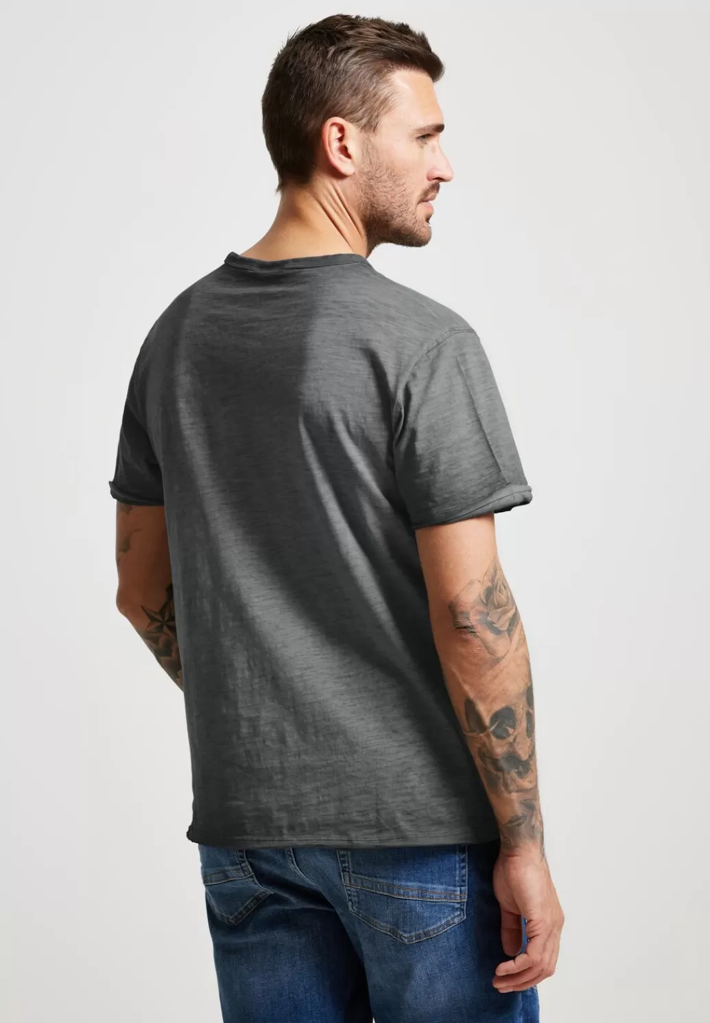 Street One Garment Dye T-Shirt^Herren T-Shirts & Polos