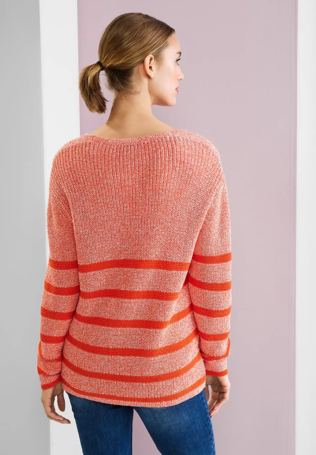 Street One Gestreifter Strickpullover^Damen Pullover