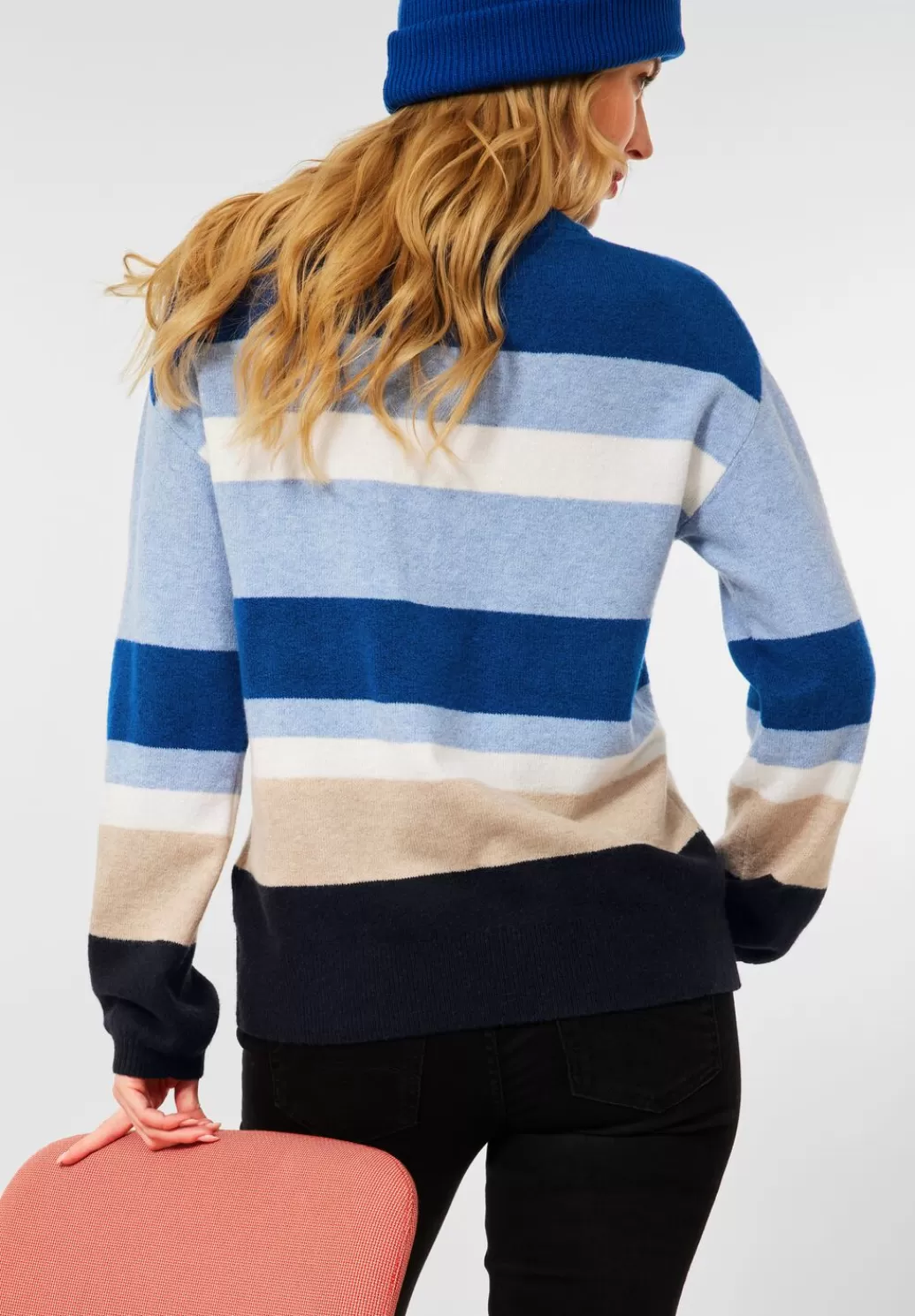 Street One Gestreifter Strickpullover^Damen Pullover