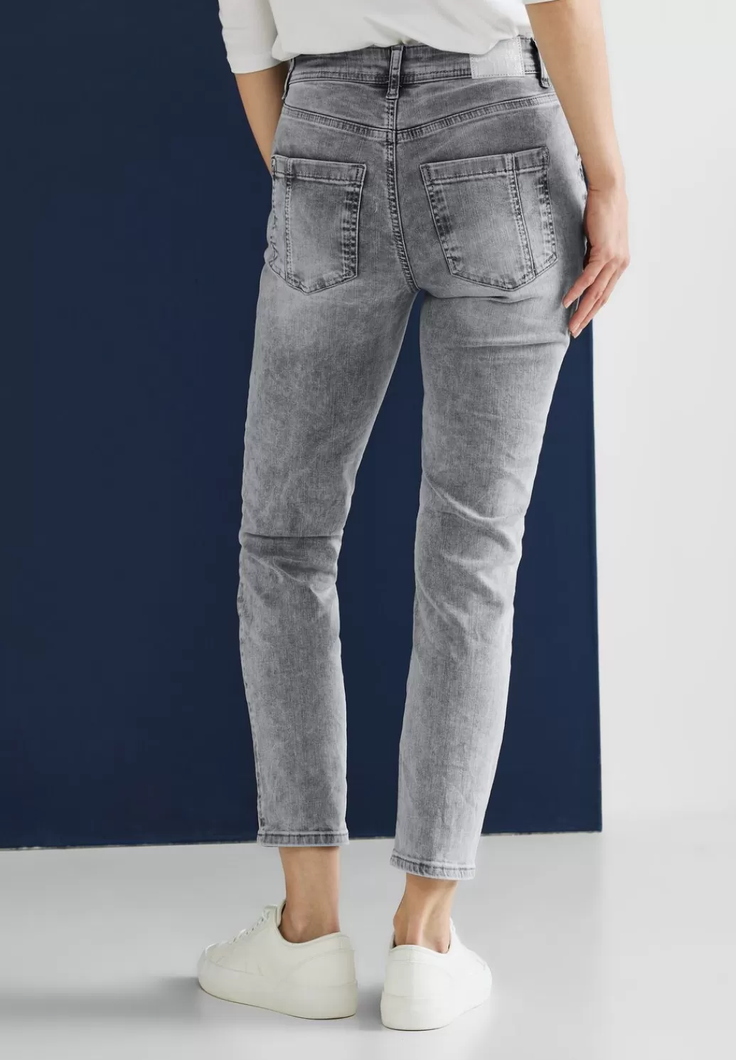 Street One Graue Casual Fit Jeans^Damen Lange Jeans