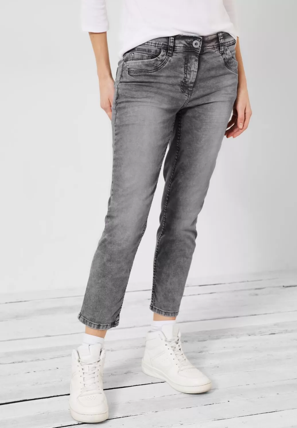 Street One Graue Loose Fit Jeans^Damen 7/8 Jeans