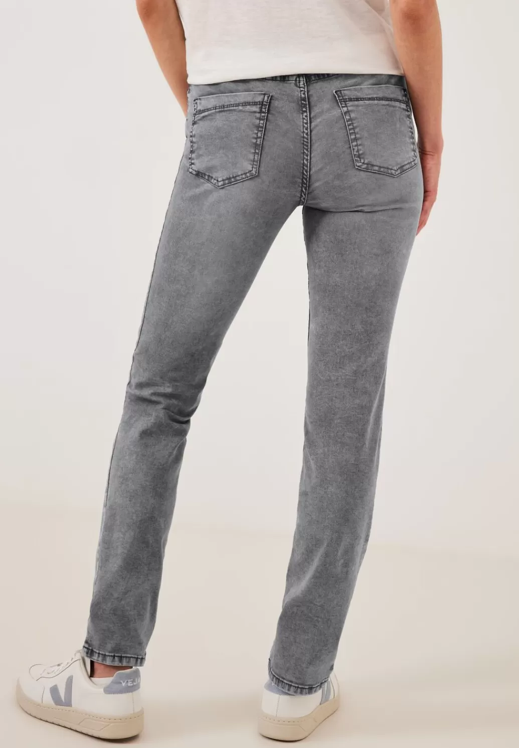 Street One Graue Slim Fit Jeans^Damen Lange Jeans