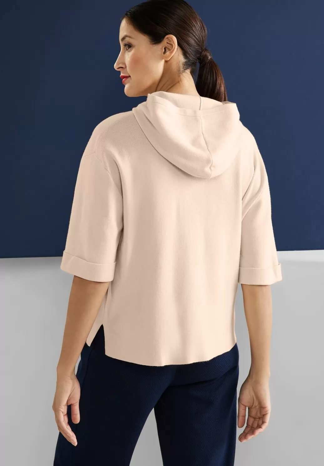 Street One Halbarm Kapuzenpullover^Damen Pullover