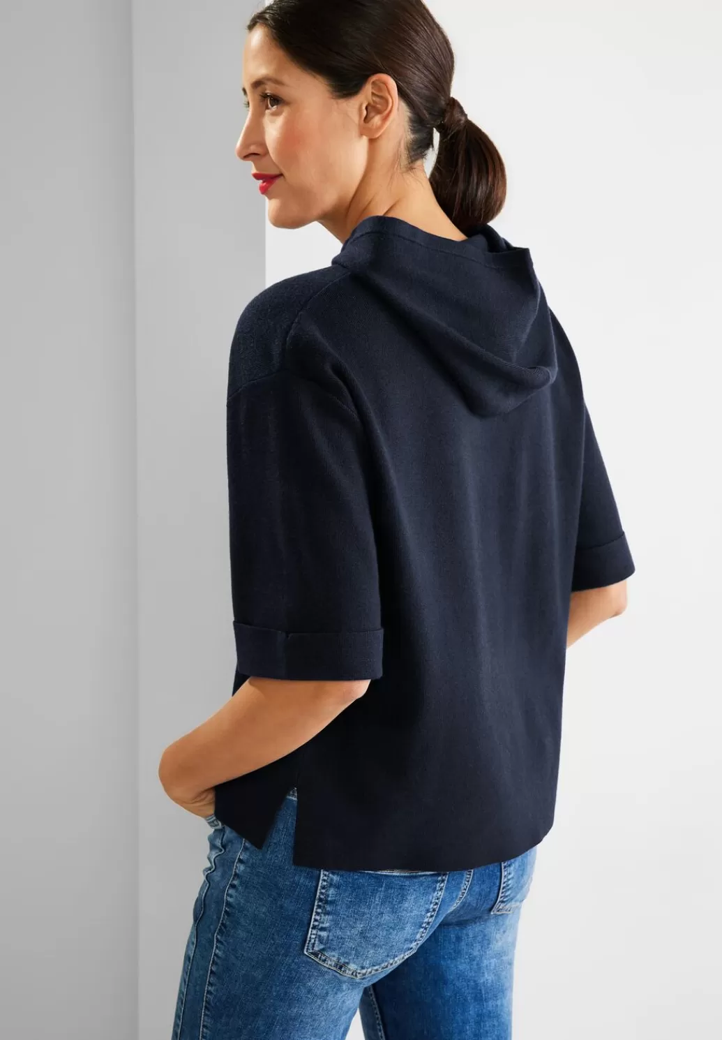 Street One Halbarm Kapuzenpullover^Damen Pullover