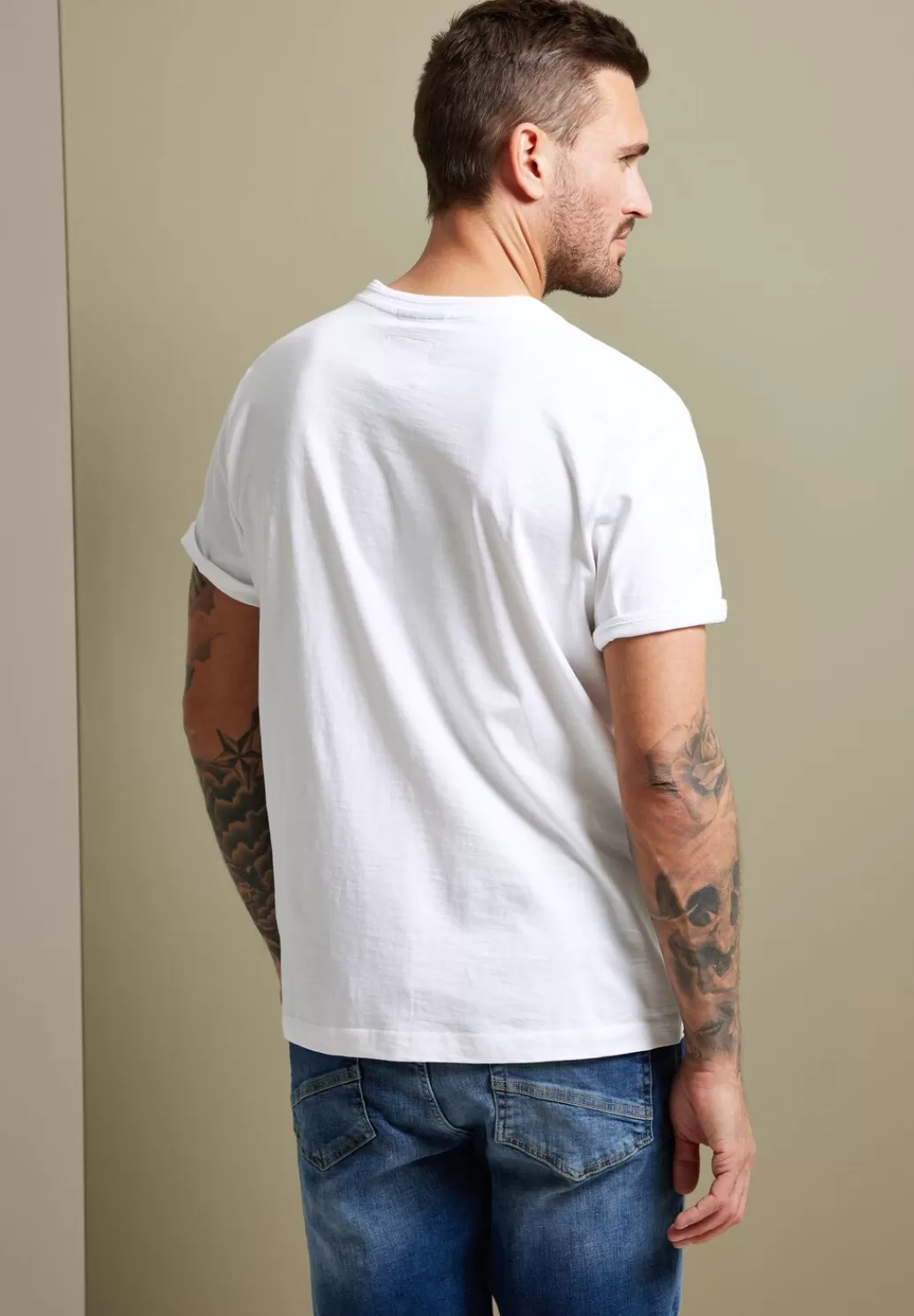 Street One Henleyshirt In Garment Dye^Herren T-Shirts & Polos