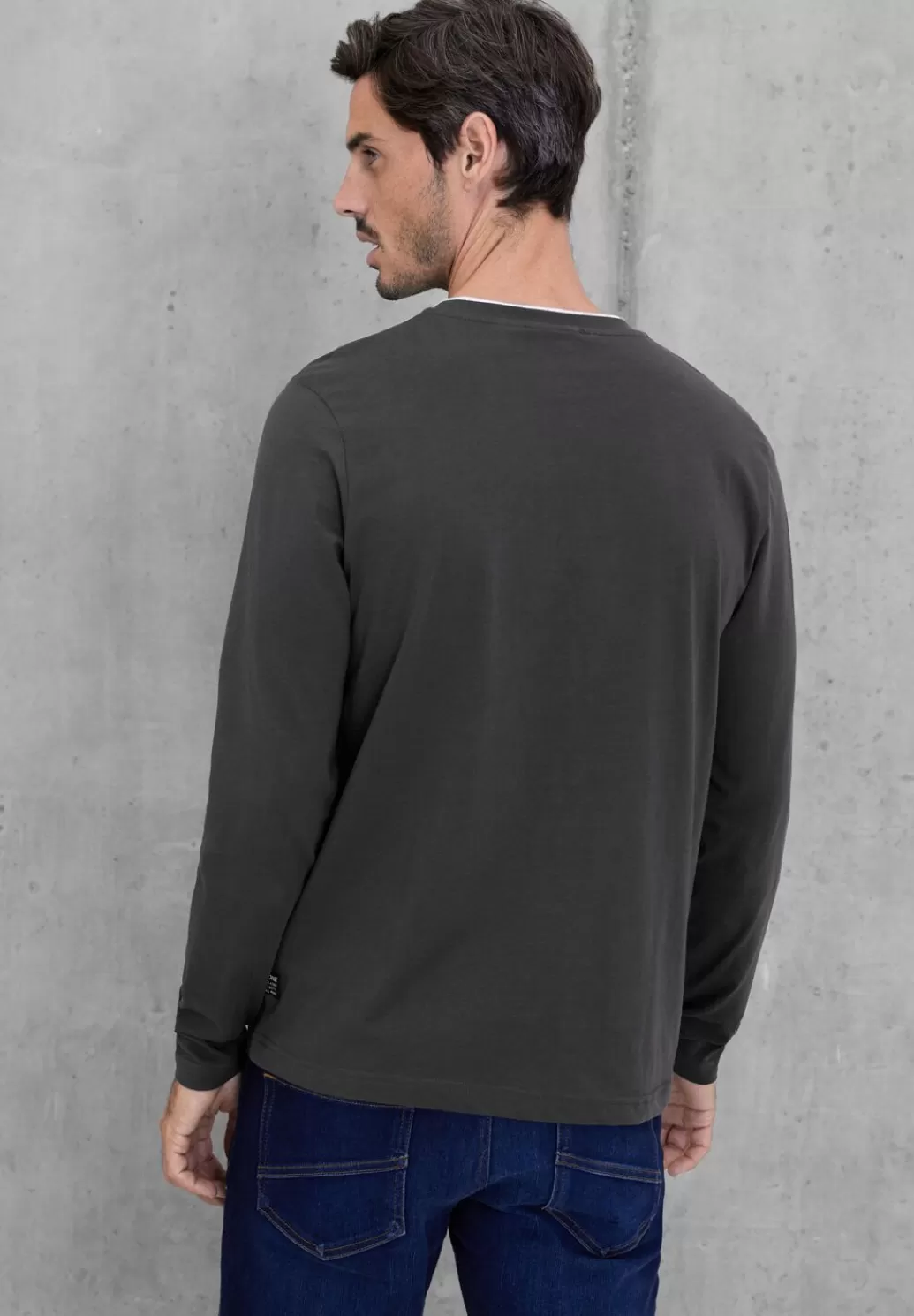 Street One Henleyshirt Mit Brustprint^Herren T-Shirts & Polos