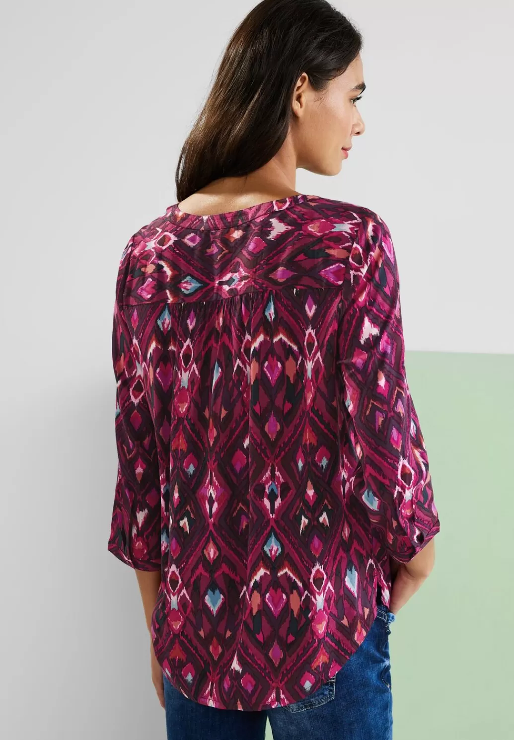 Street One Ikat Bluse Mit 3/4 Armel^Damen 3/4-Arm Blusen