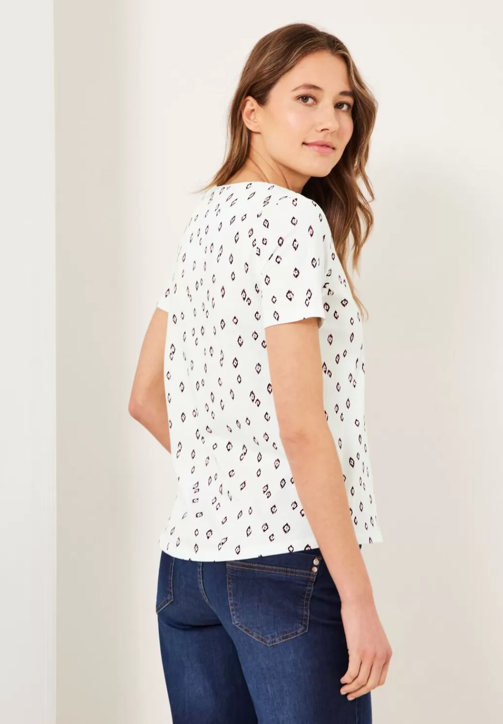 Street One Ikat Minimalprint T-Shirt^Damen Shirts