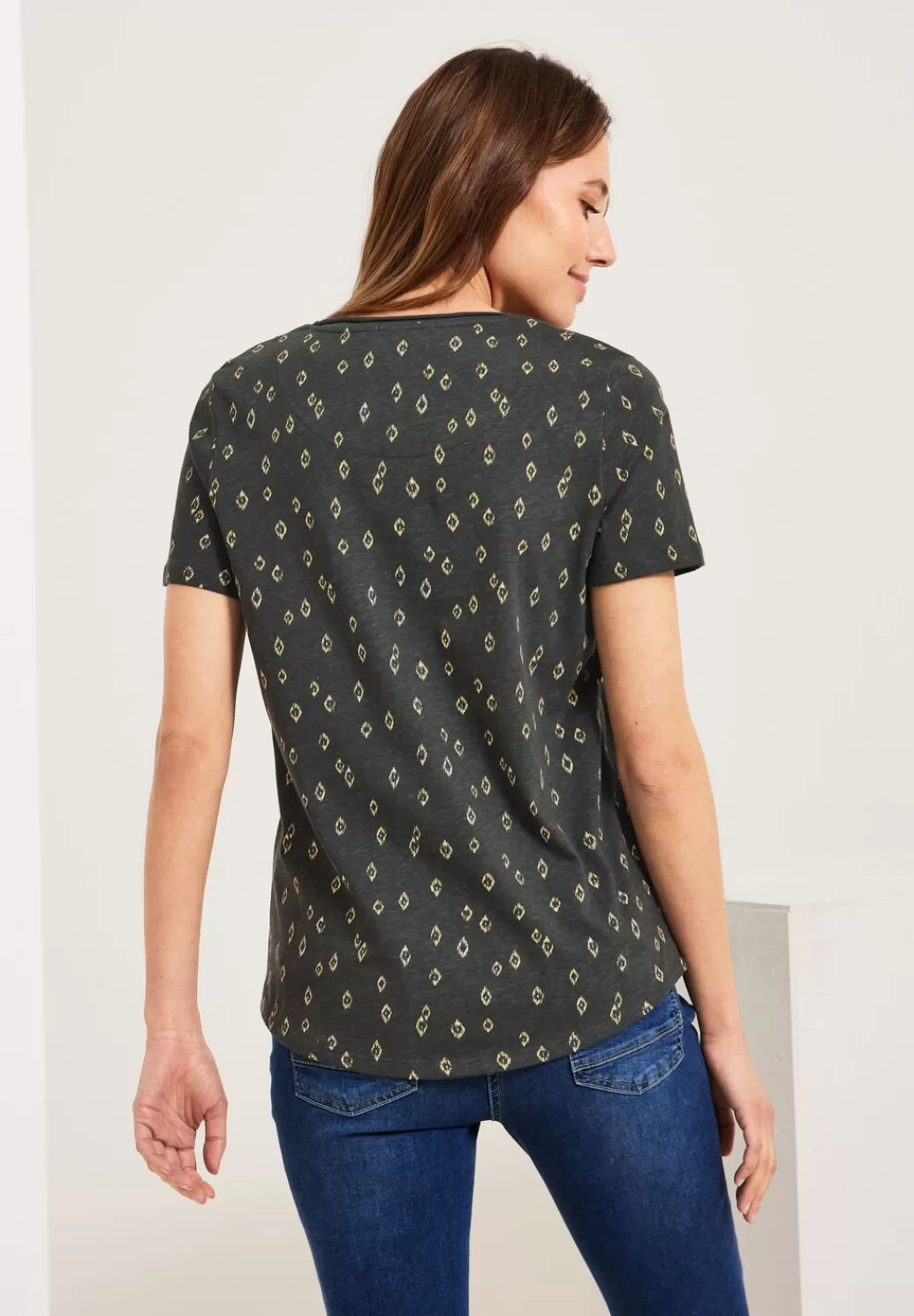 Street One Ikat Minimalprint T-Shirt^Damen Shirts