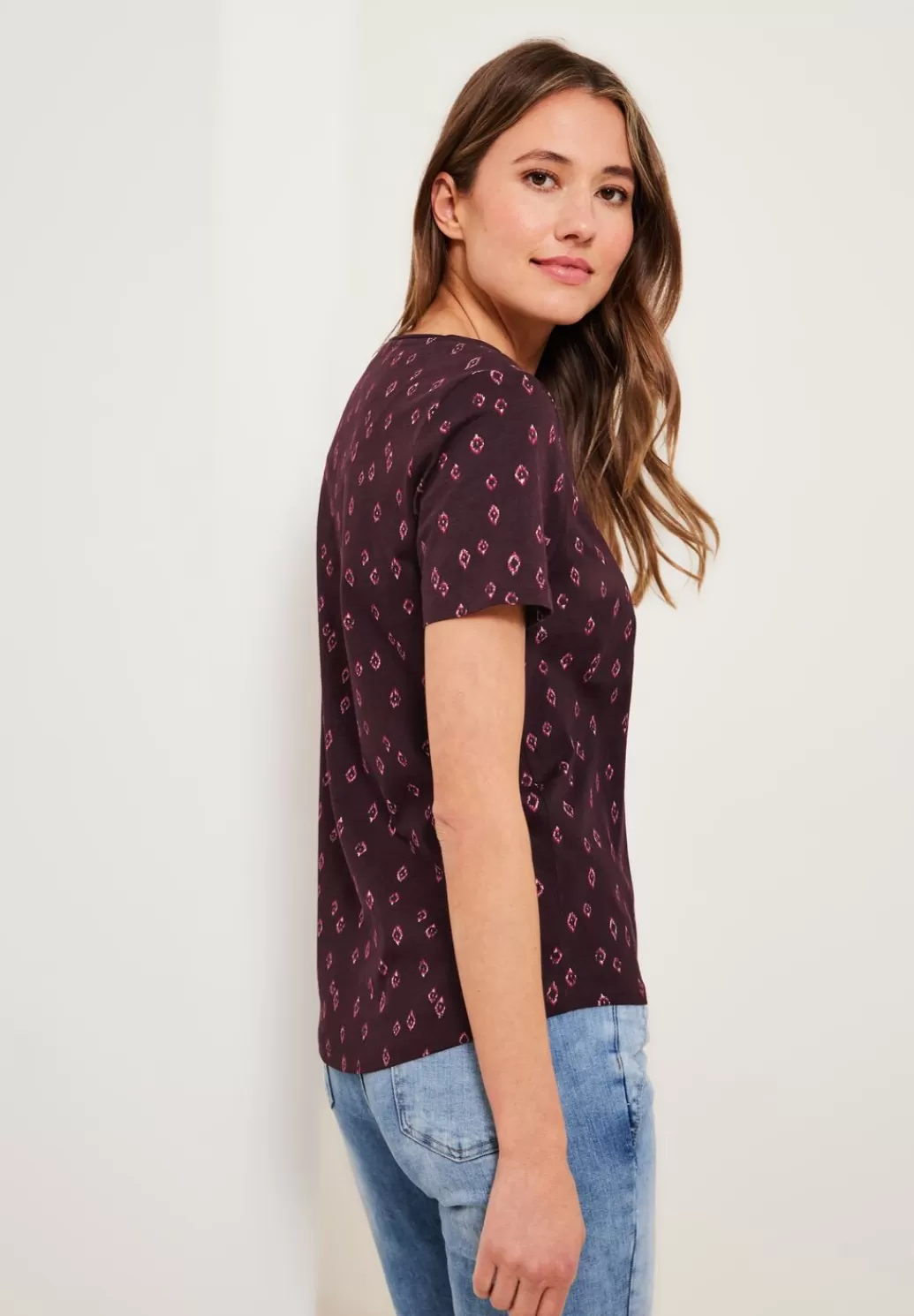 Street One Ikat Minimalprint T-Shirt^Damen Shirts