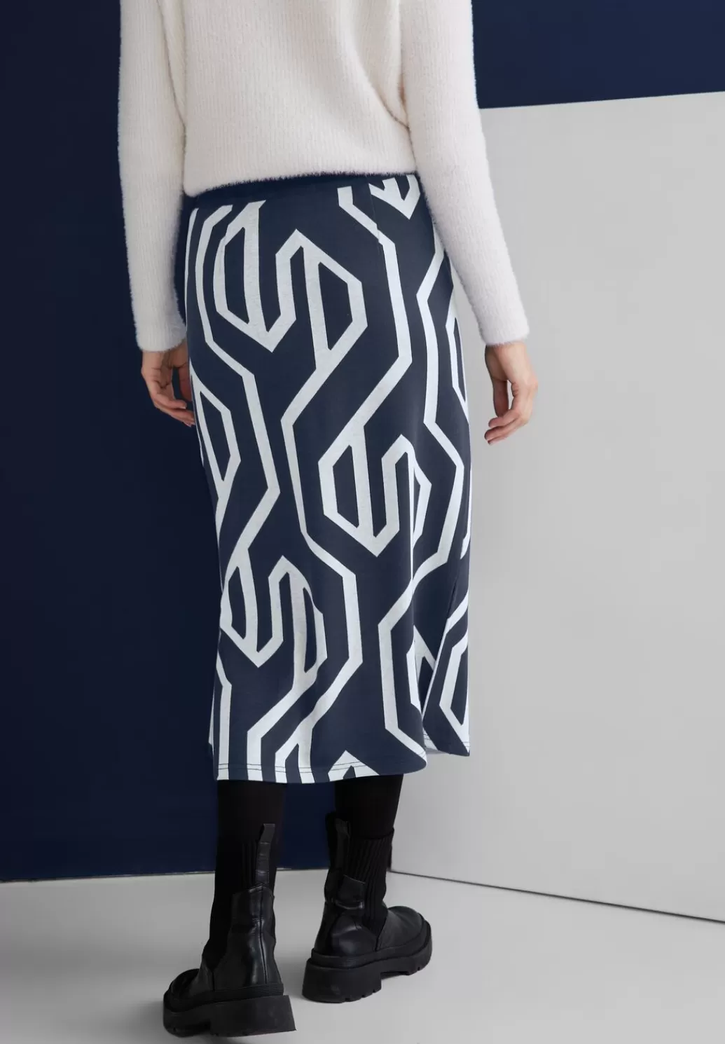 Street One Jacquard Midirock Mit Dessin^Damen Röcke