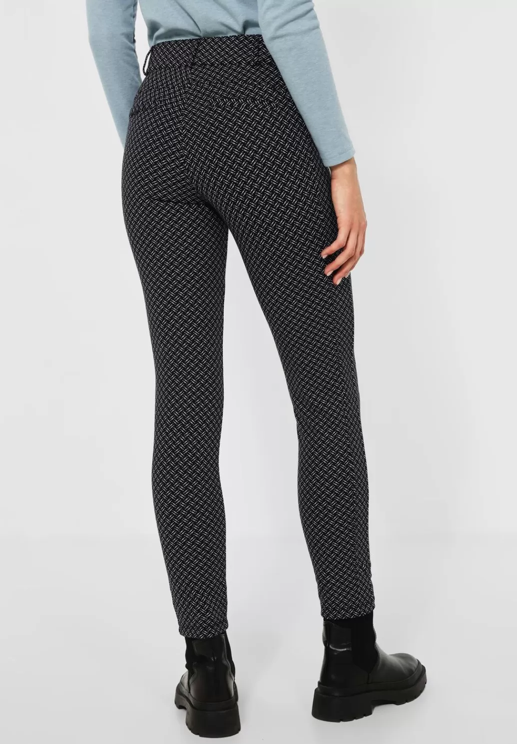 Street One Jacquard Slim Fit Hose^Damen Lange Hosen