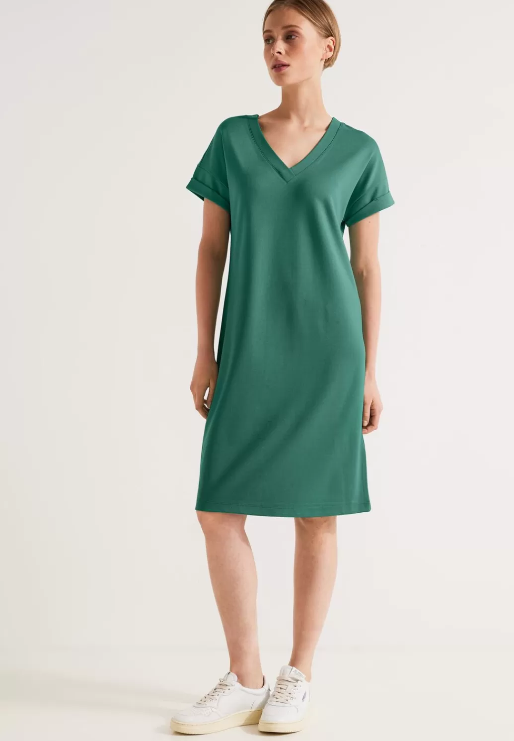 Street One Jersey Kleid In Unifarbe^Damen Kleider