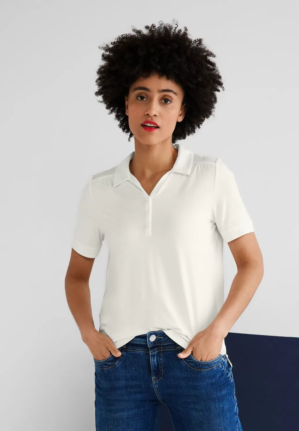 Street One Jersey Poloshirt^Damen Shirts