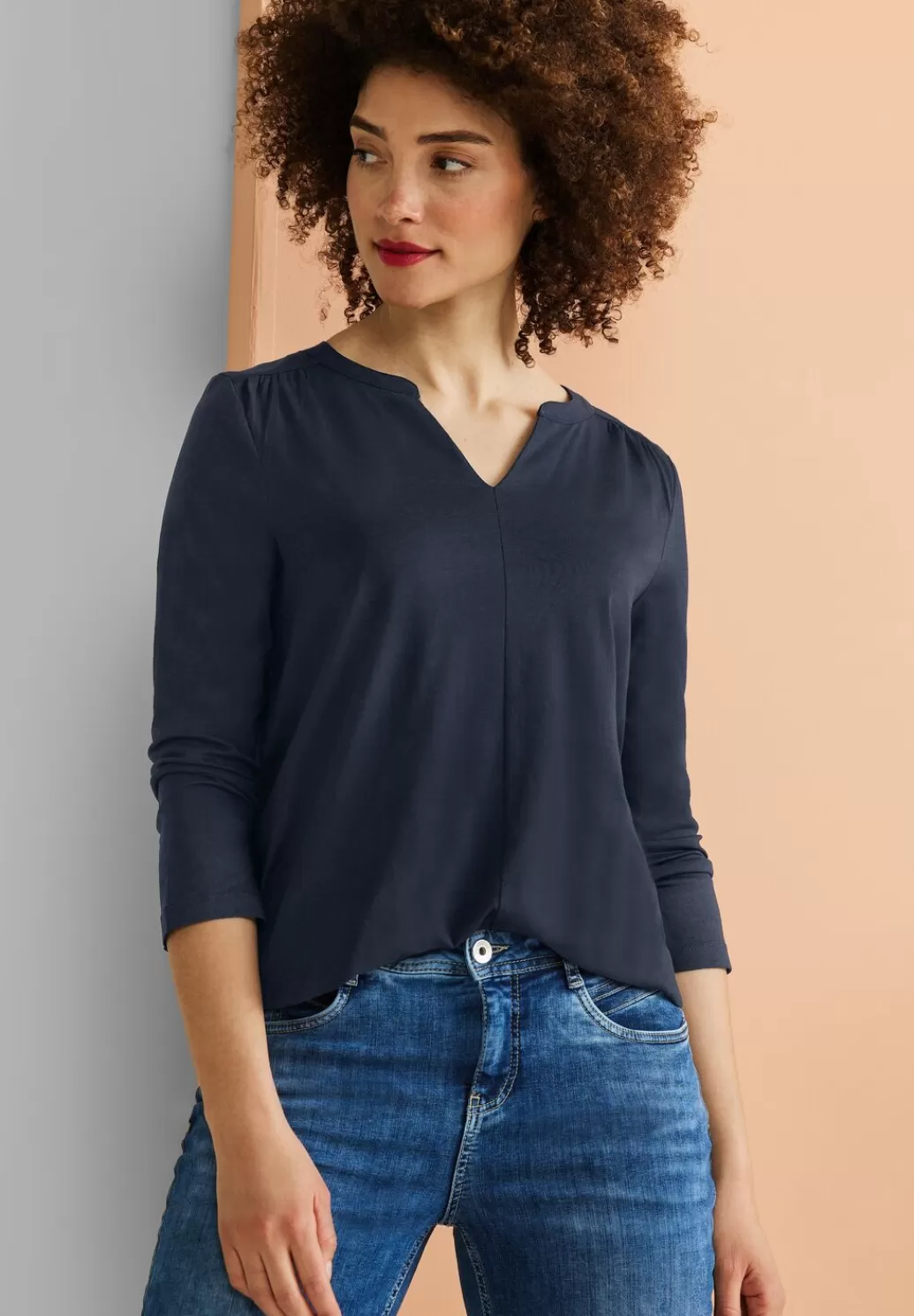 Street One Jersey Shirt Mit 3/4 Armel^Damen 3/4-Arm Shirts