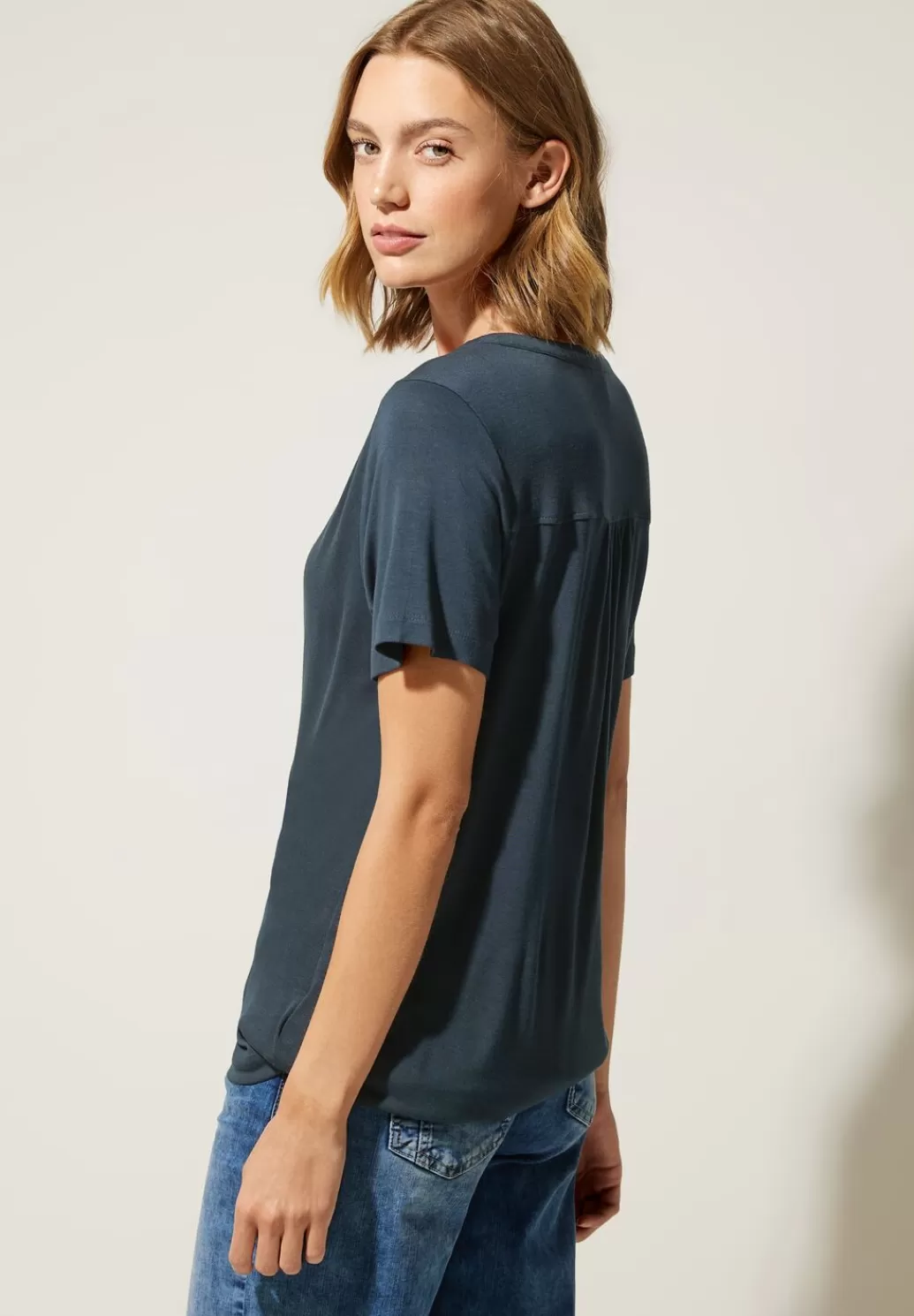 Street One Jersey Shirt Mit Knopfleiste^Damen Shirts