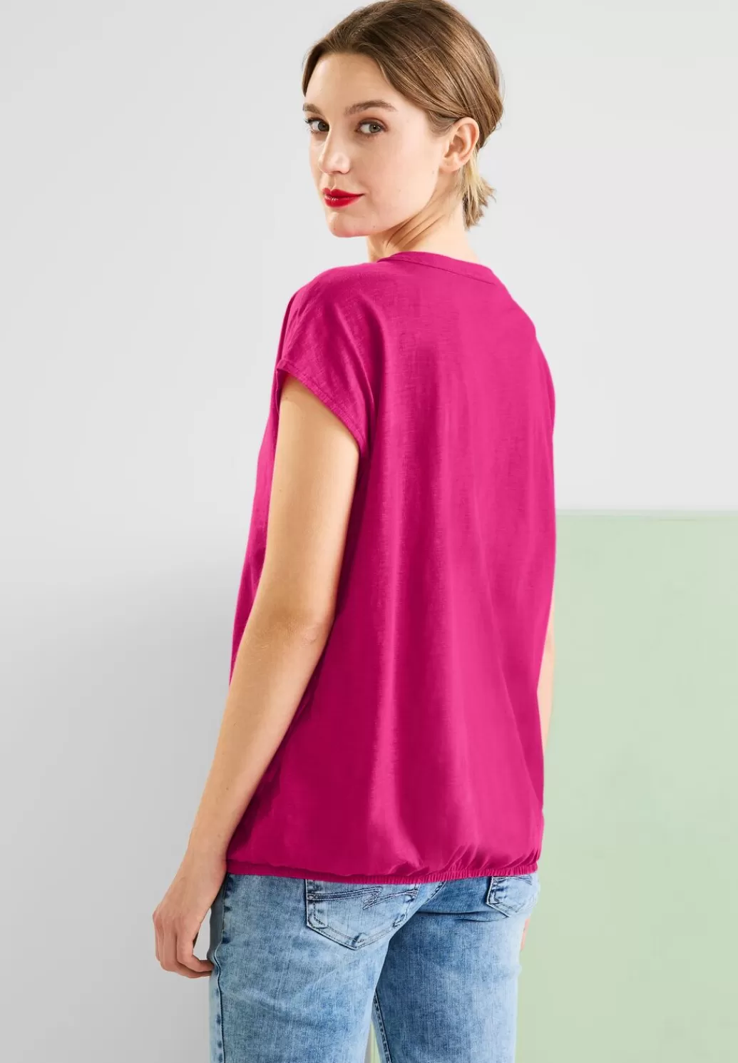 Street One Jersey T-Shirt In Unifarbe^Damen Shirts