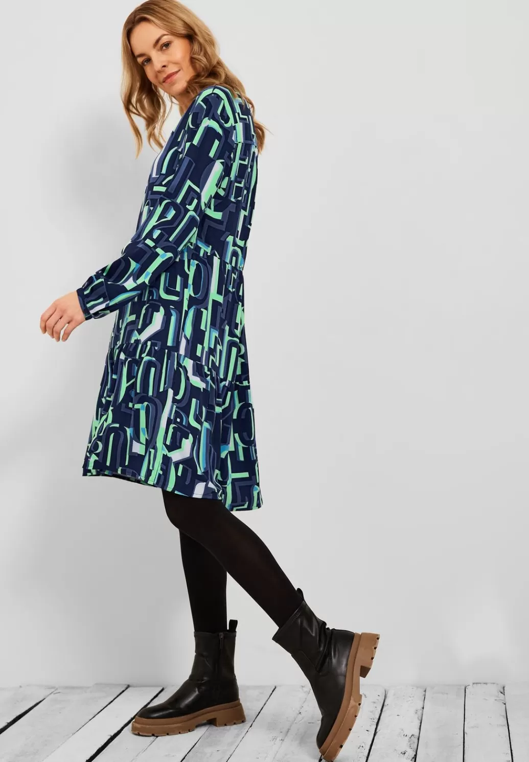 Street One Kleid Mit Allover Print^Damen Kleider