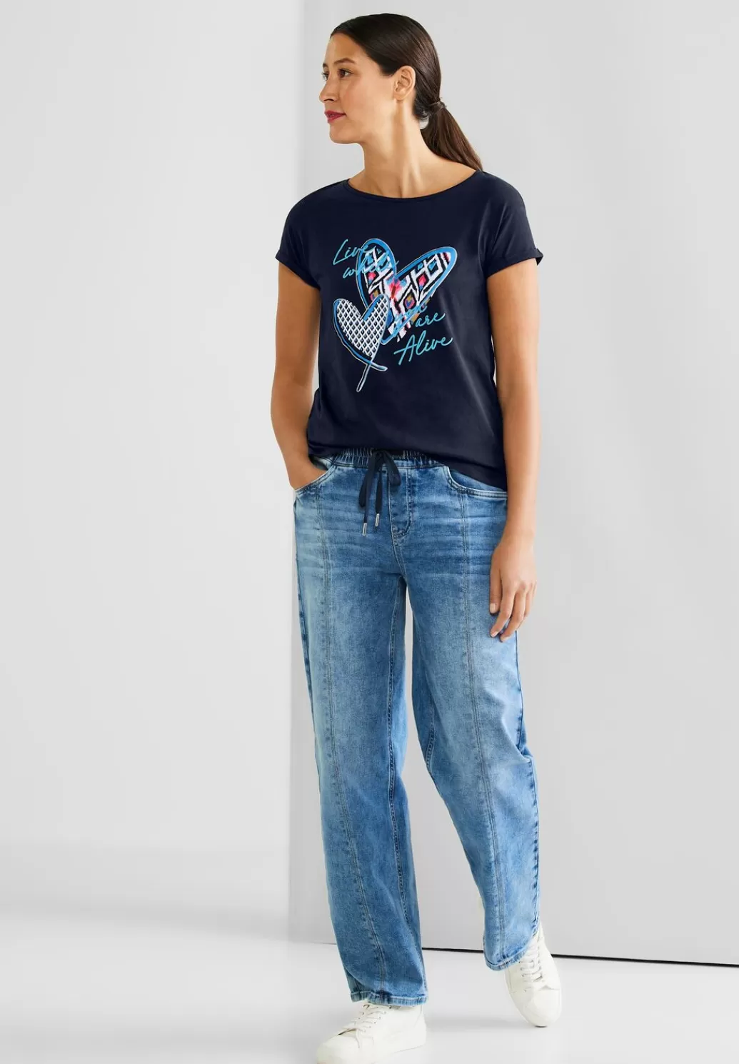 Street One Kurzarm T-Shirt Mit Print^Damen Shirts