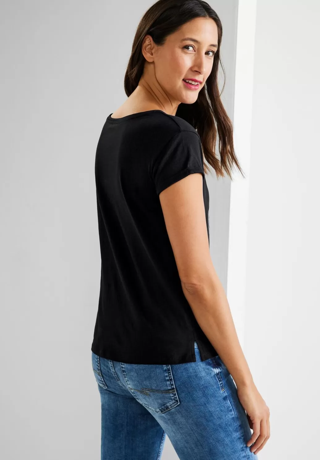 Street One Kurzarm T-Shirt Mit Print^Damen Shirts