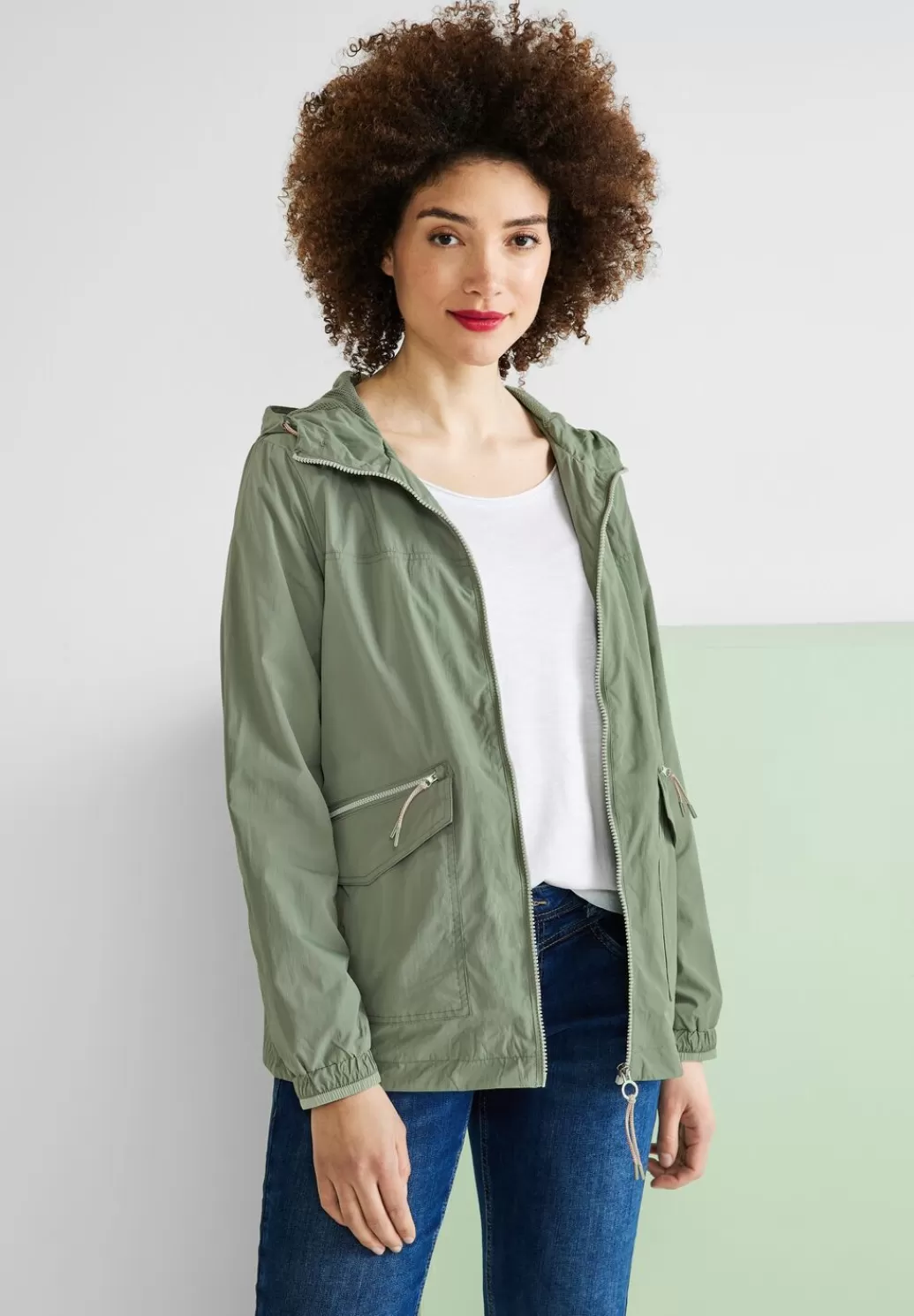 Street One Kurzer Windbreaker^Damen Jacken