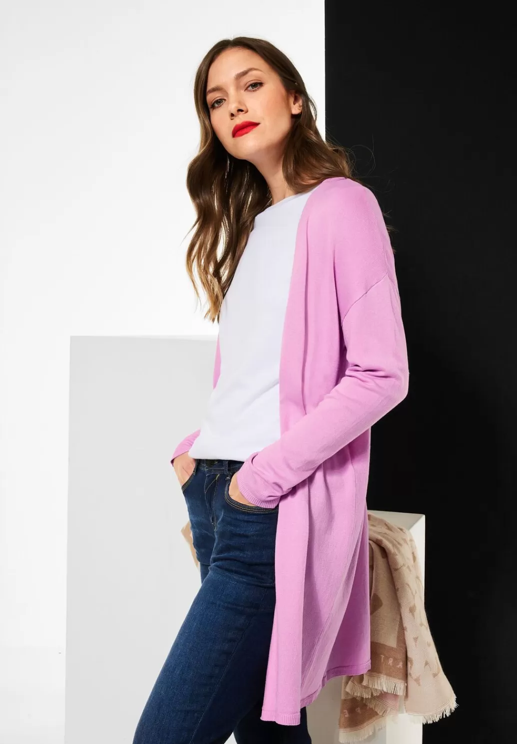 Street One Langer Cardigan^Damen Strickjacken