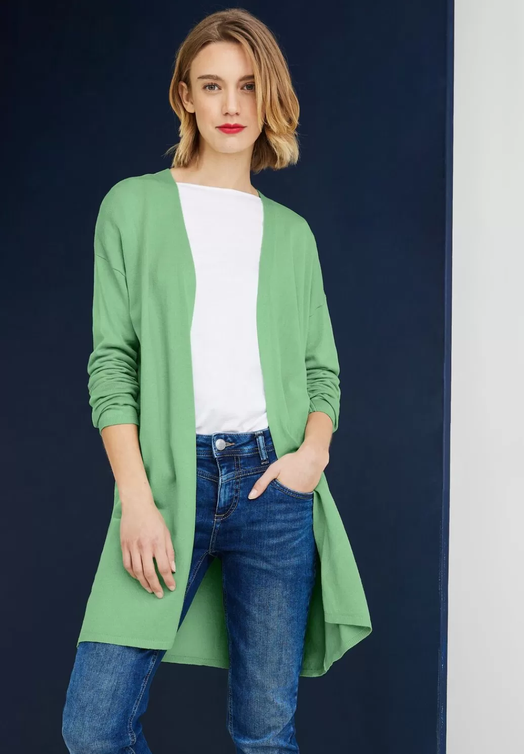 Street One Langer Cardigan^Damen Strickjacken