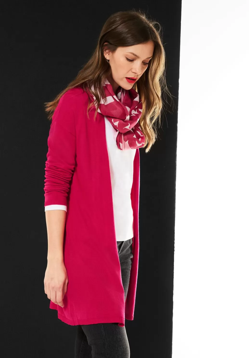 Street One Langer Cardigan^Damen Strickjacken