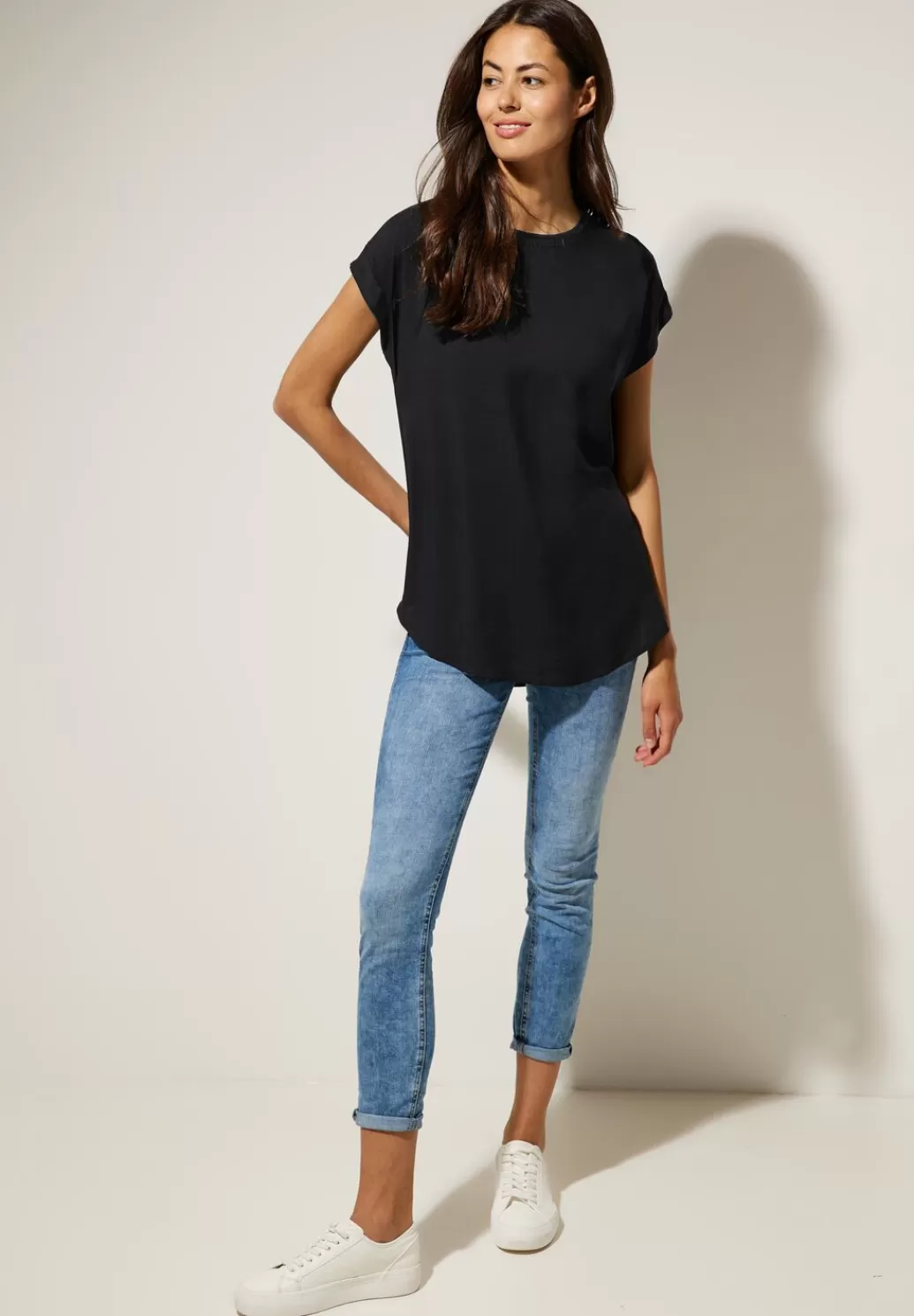 Street One Langes Blusenshirt^Damen Kurzarm Blusen