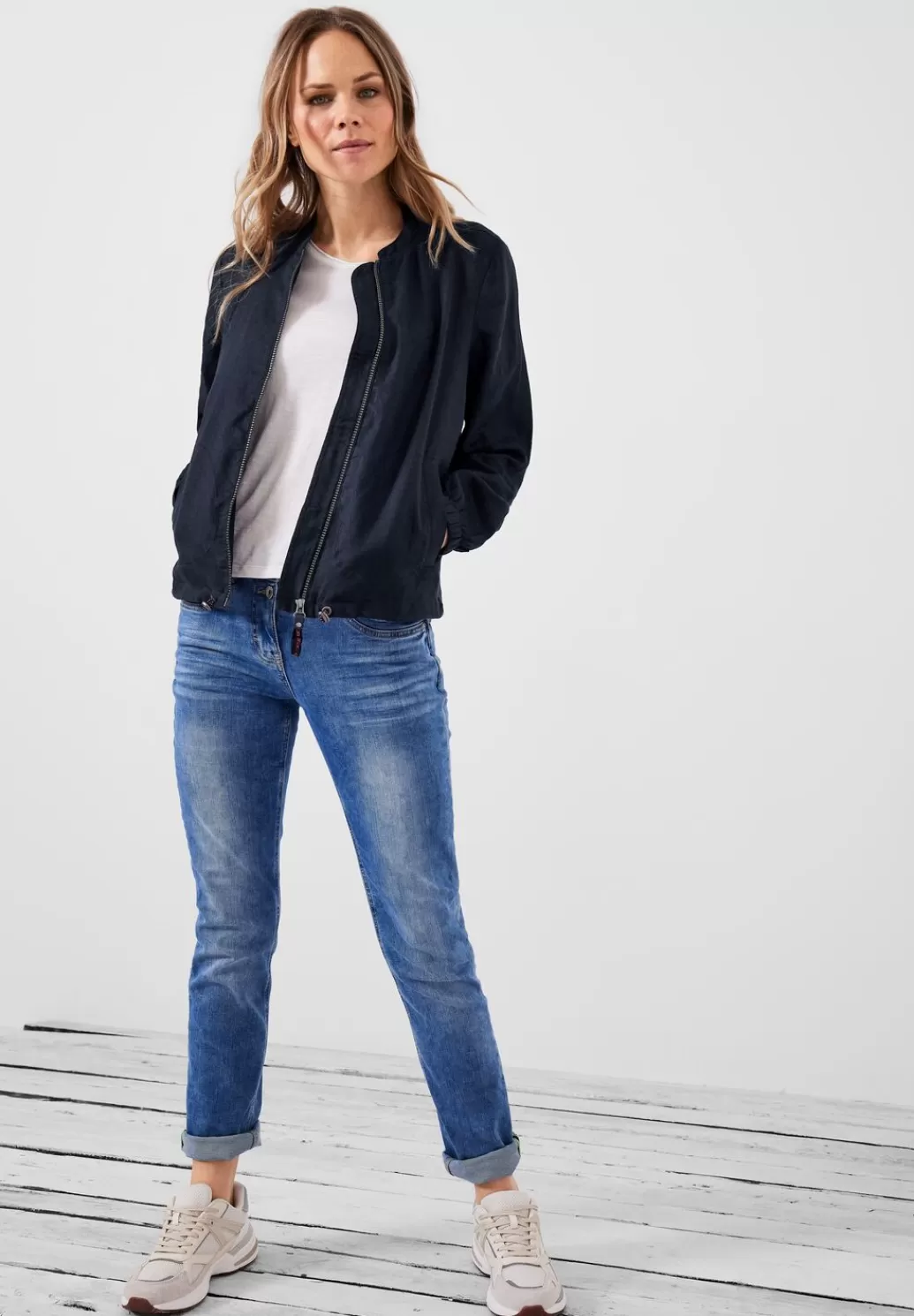 Street One Leinen Blouson Mit Zipper^Damen Jacken