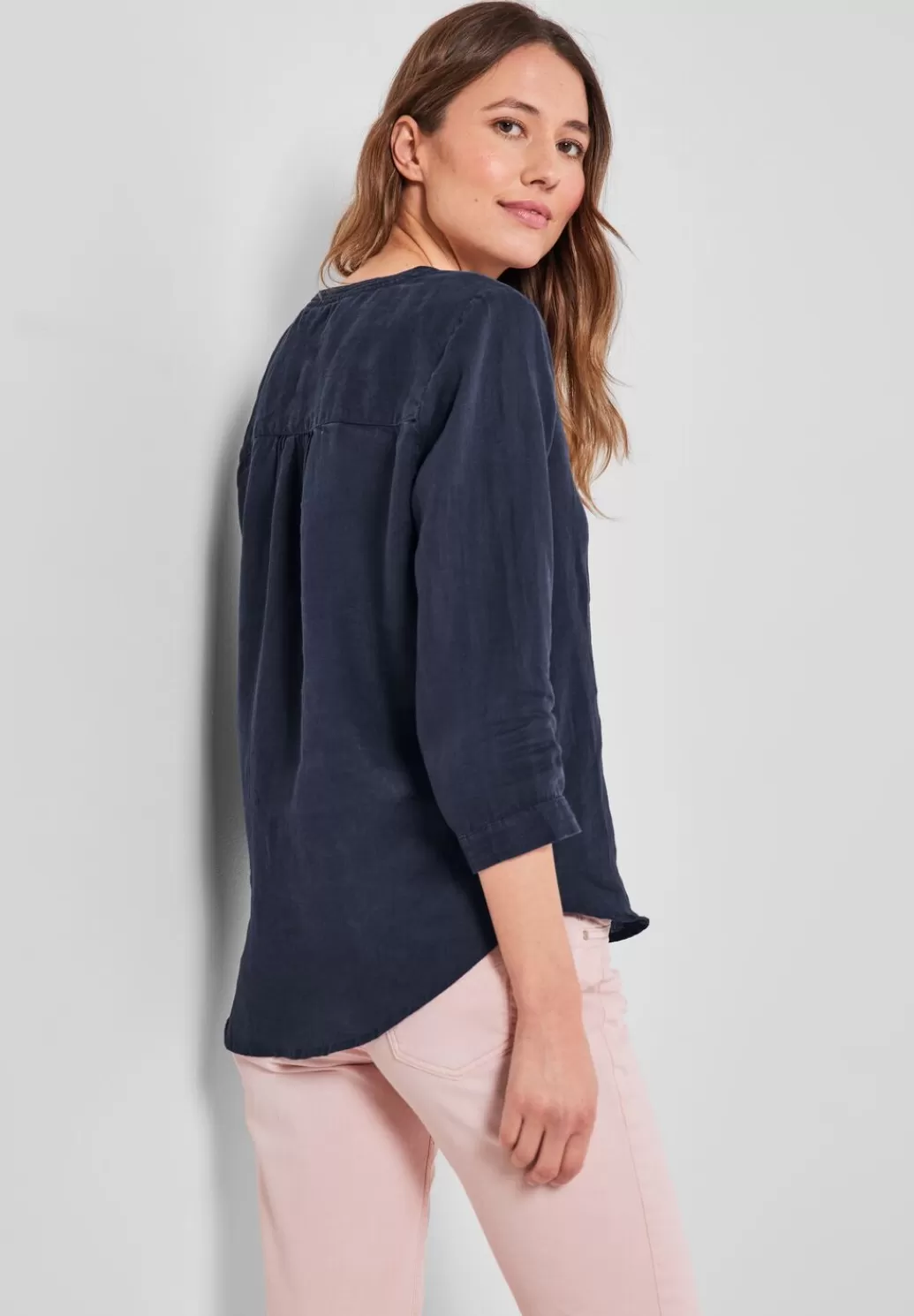 Street One Leinenbluse In Unifarbe^Damen 3/4-Arm Blusen