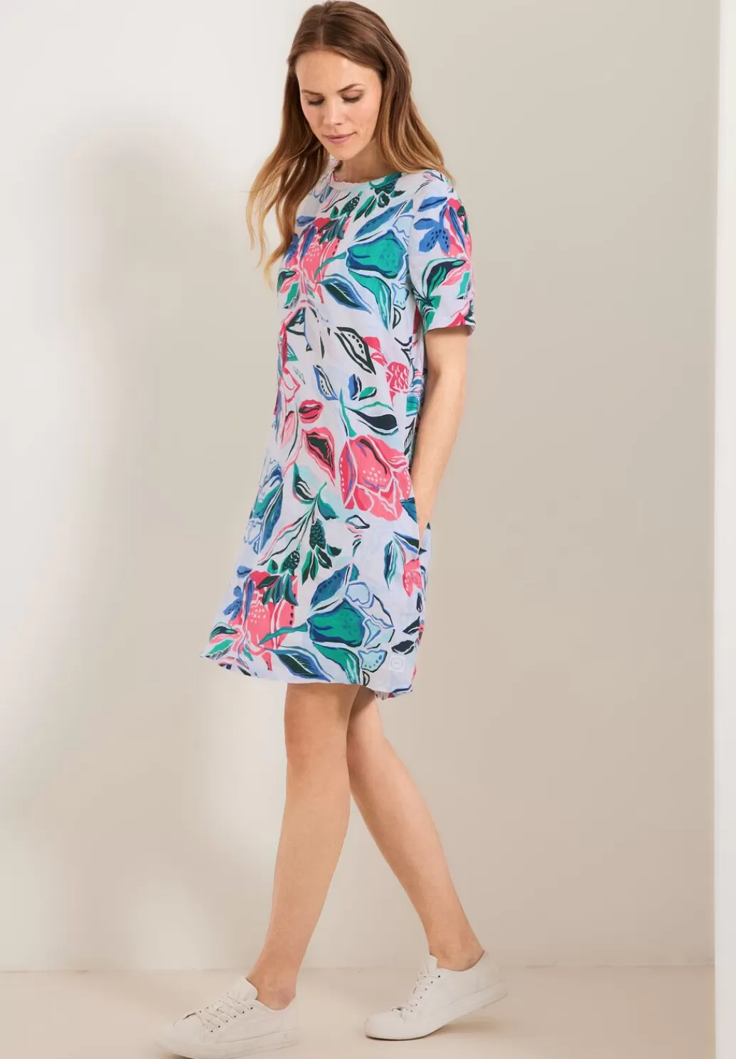 Street One Leinenkleid Mit Blumenprint^Damen Kleider