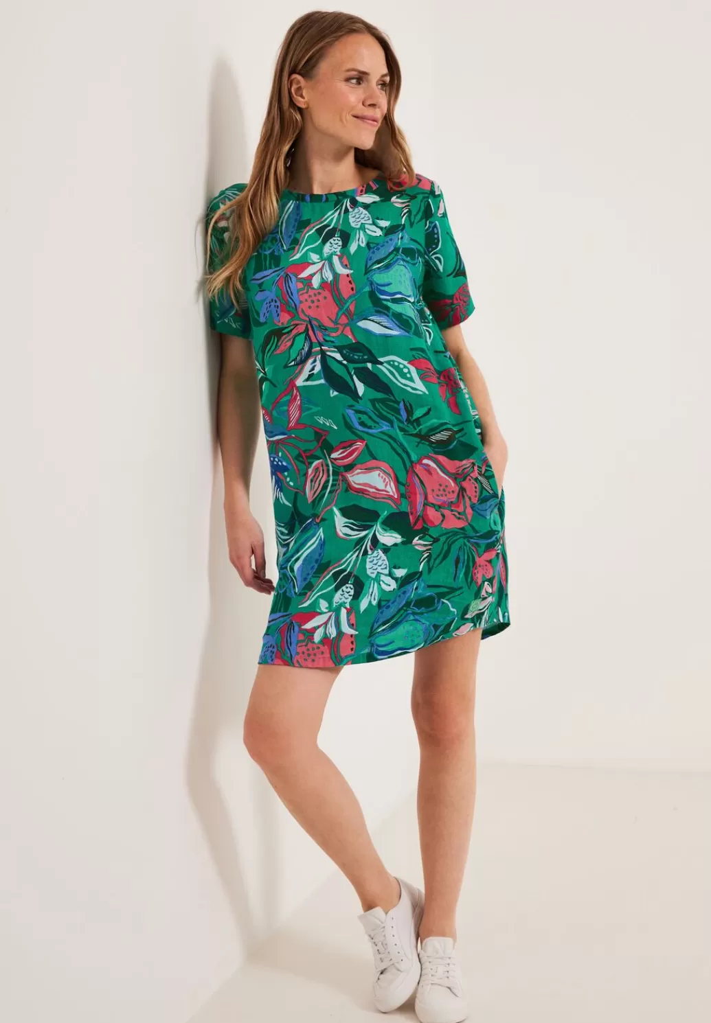 Street One Leinenkleid Mit Blumenprint^Damen Kleider