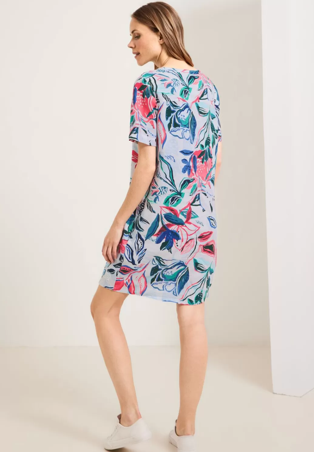 Street One Leinenkleid Mit Blumenprint^Damen Kleider