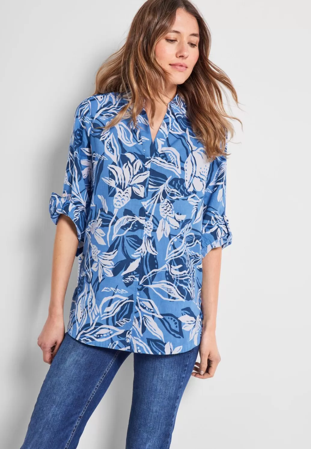 Street One Leinenmix Longbluse^Damen 3/4-Arm Blusen