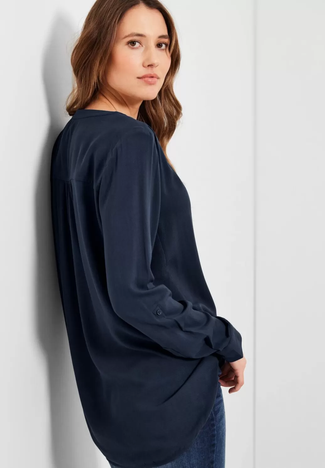 Street One Long Blouse In Unifarbe^Damen Langarm Blusen