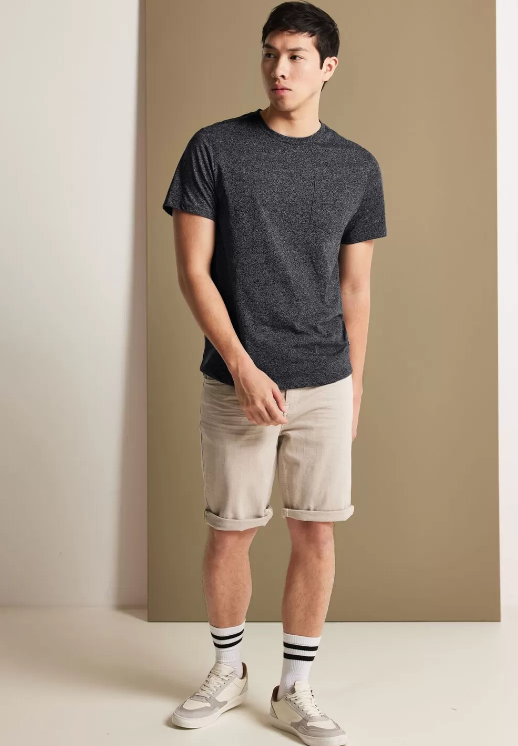 Street One Long T-Shirt Mit Brusttasche^Herren T-Shirts & Polos