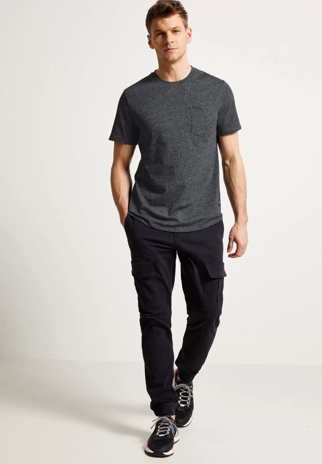 Street One Long T-Shirt Mit Brusttasche^Herren T-Shirts & Polos