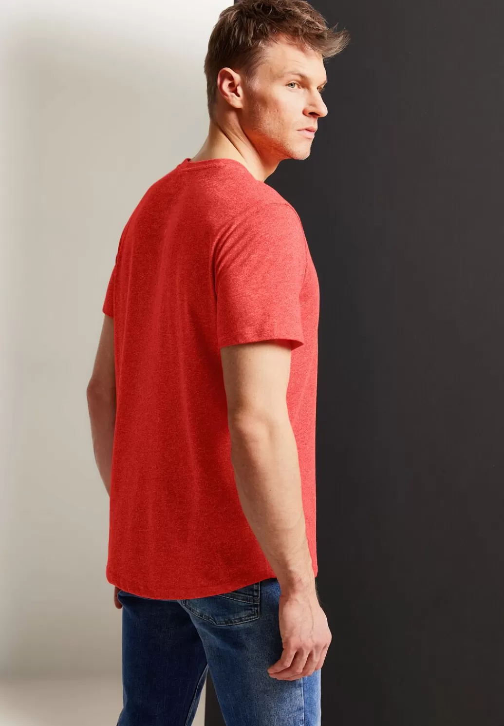 Street One Long T-Shirt Mit Brusttasche^Herren T-Shirts & Polos