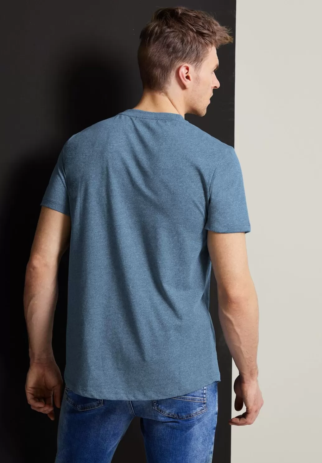 Street One Long T-Shirt Mit Brusttasche^Herren T-Shirts & Polos