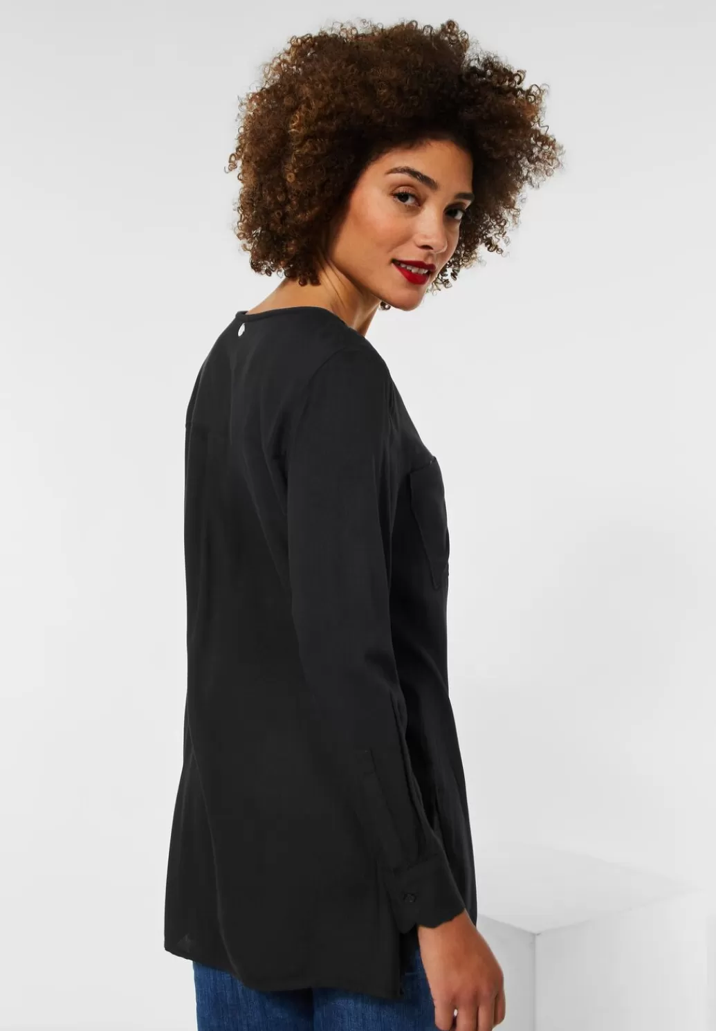 Street One Longbluse In Unifarbe^Damen Langarm Blusen