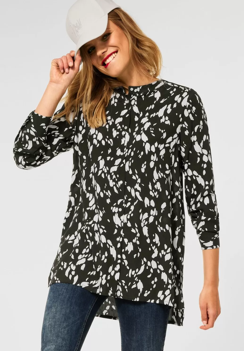 Street One Longbluse Mit Allover Print^Damen Langarm Blusen