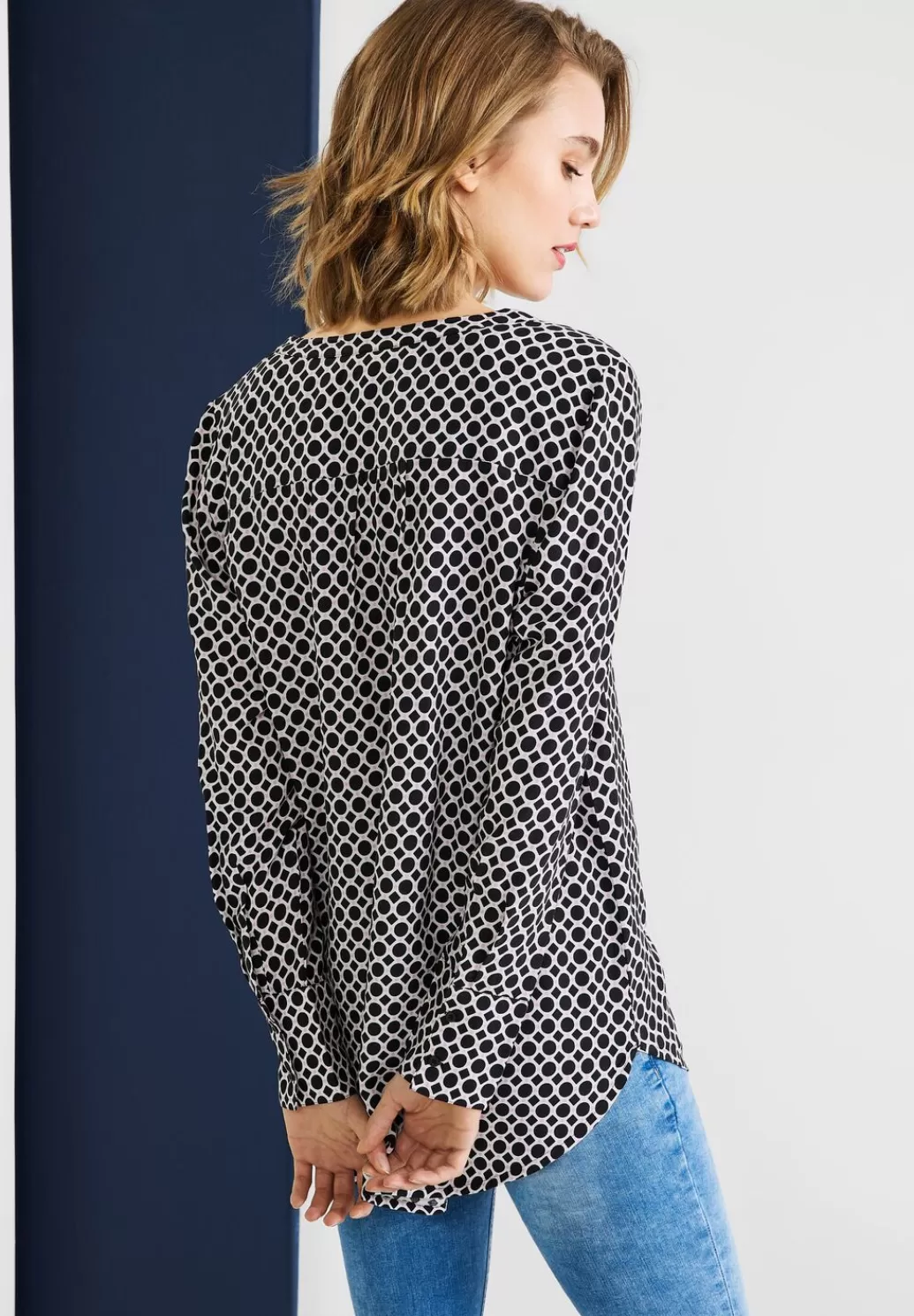 Street One Longbluse Mit Allover Print^Damen Langarm Blusen