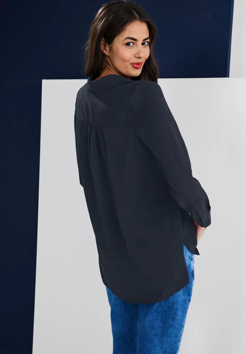 Street One Longbluse Mit Hemdkragen^Damen Langarm Blusen