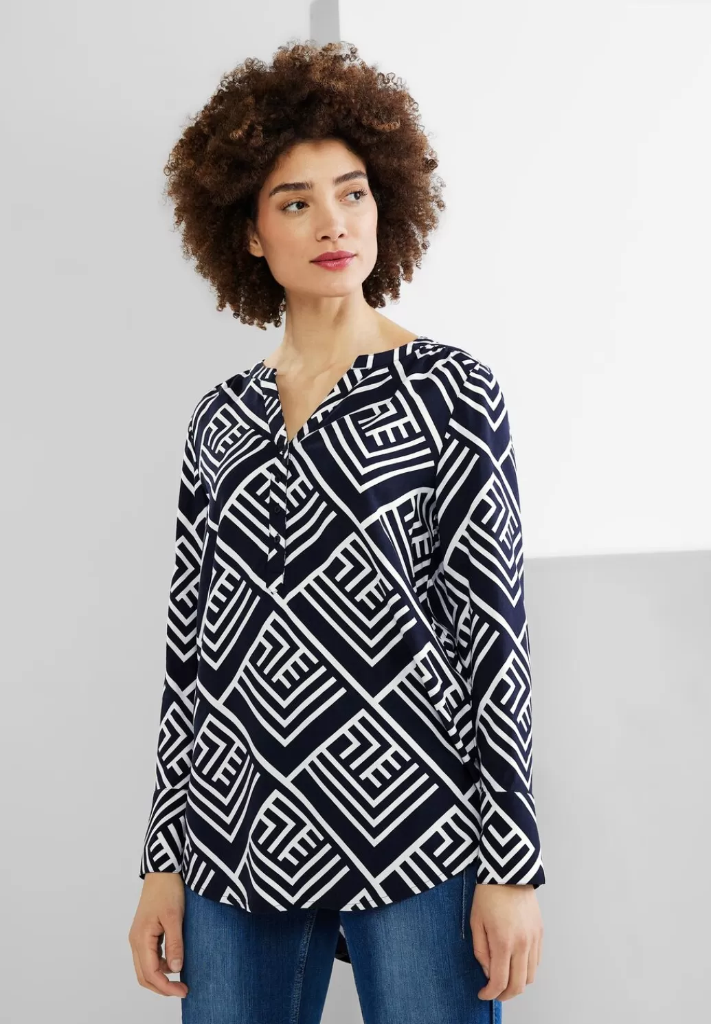 Street One Longbluse Mit Print^Damen Langarm Blusen