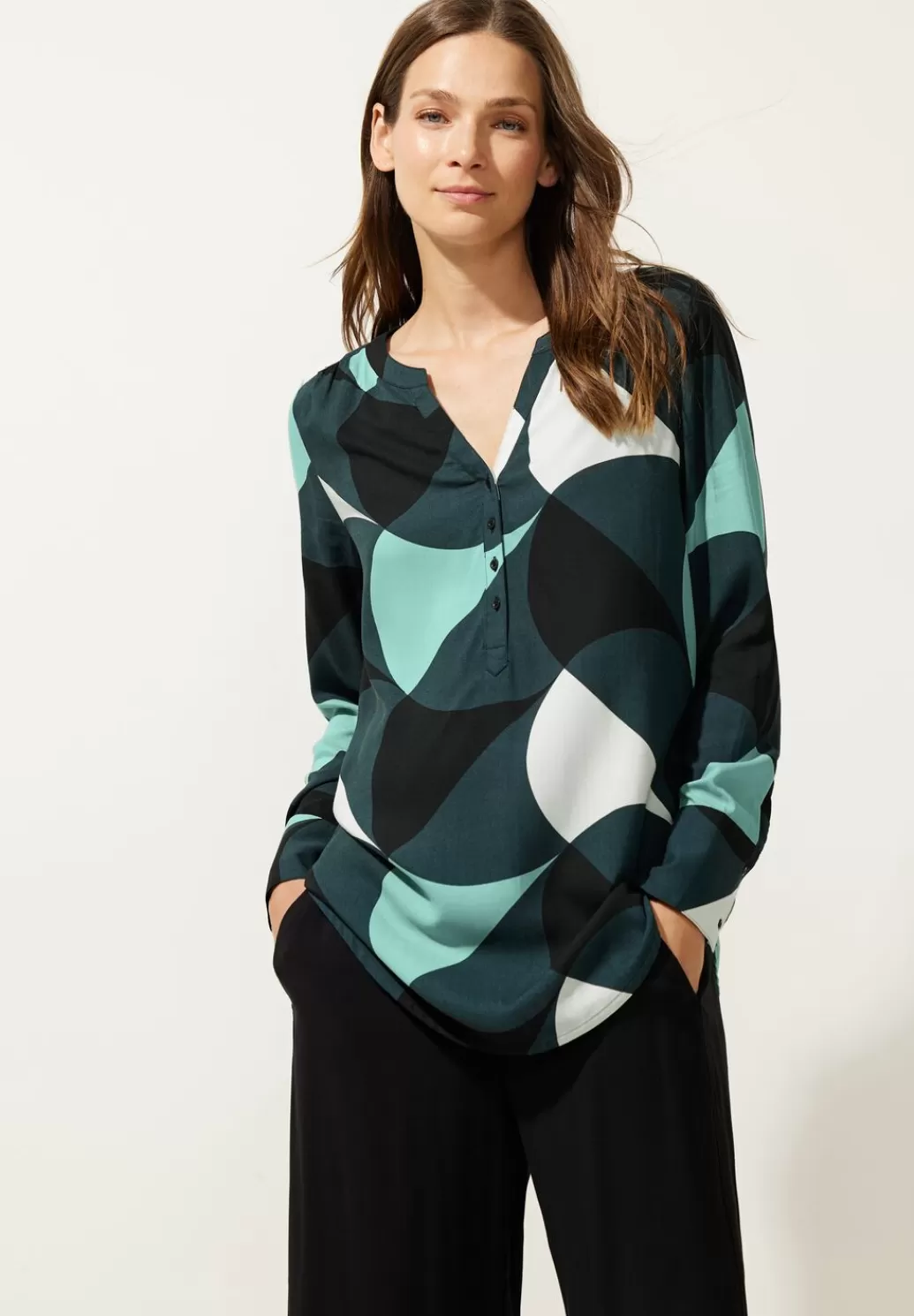 Street One Longbluse Mit Print^Damen Langarm Blusen