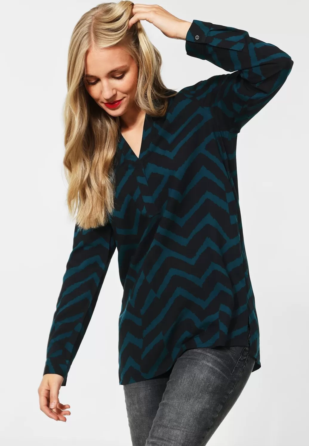 Street One Longbluse Mit Print^Damen Langarm Blusen