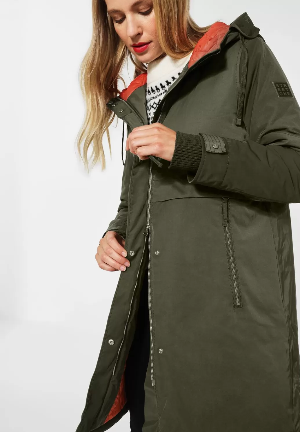 Street One Longparka Mit 2-Wege Zipper^Damen Jacken