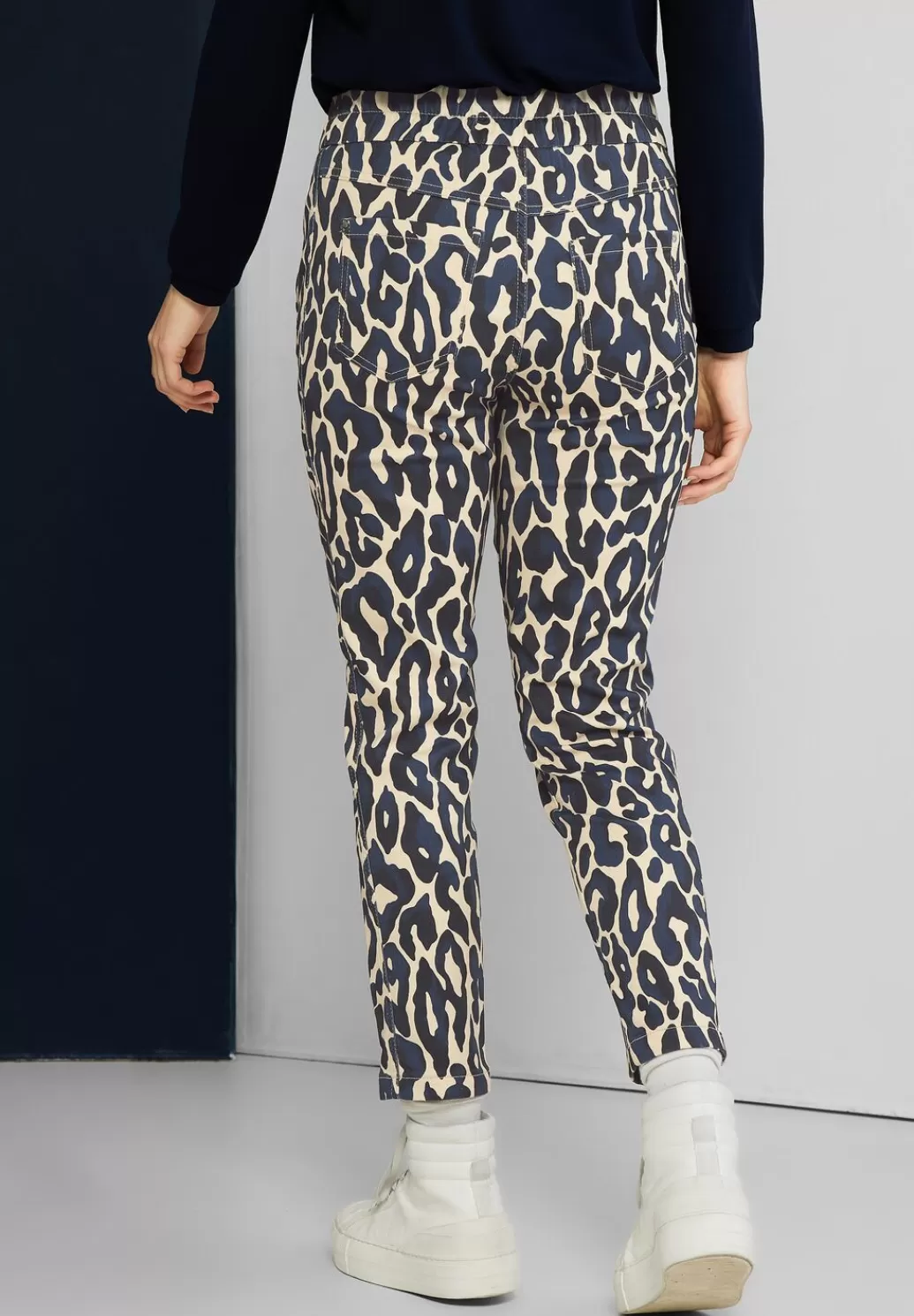 Street One Loose Fit Hose Mit Leo Print^Damen Lange Hosen