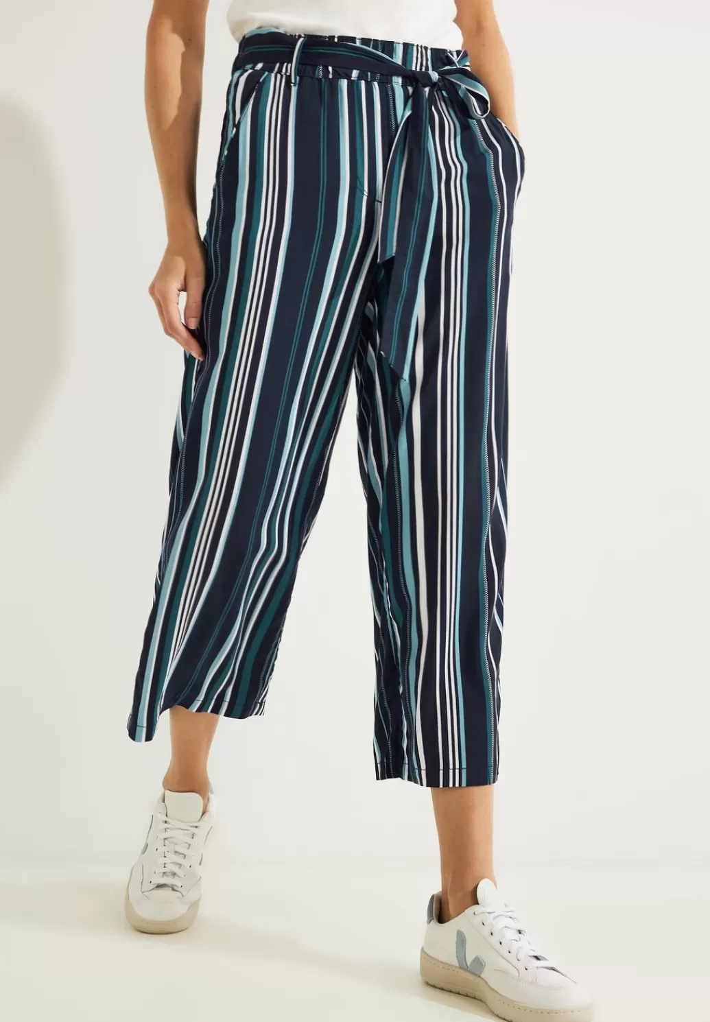 Street One Loose Fit Hose Mit Streifen^Damen 3/4 Hosen